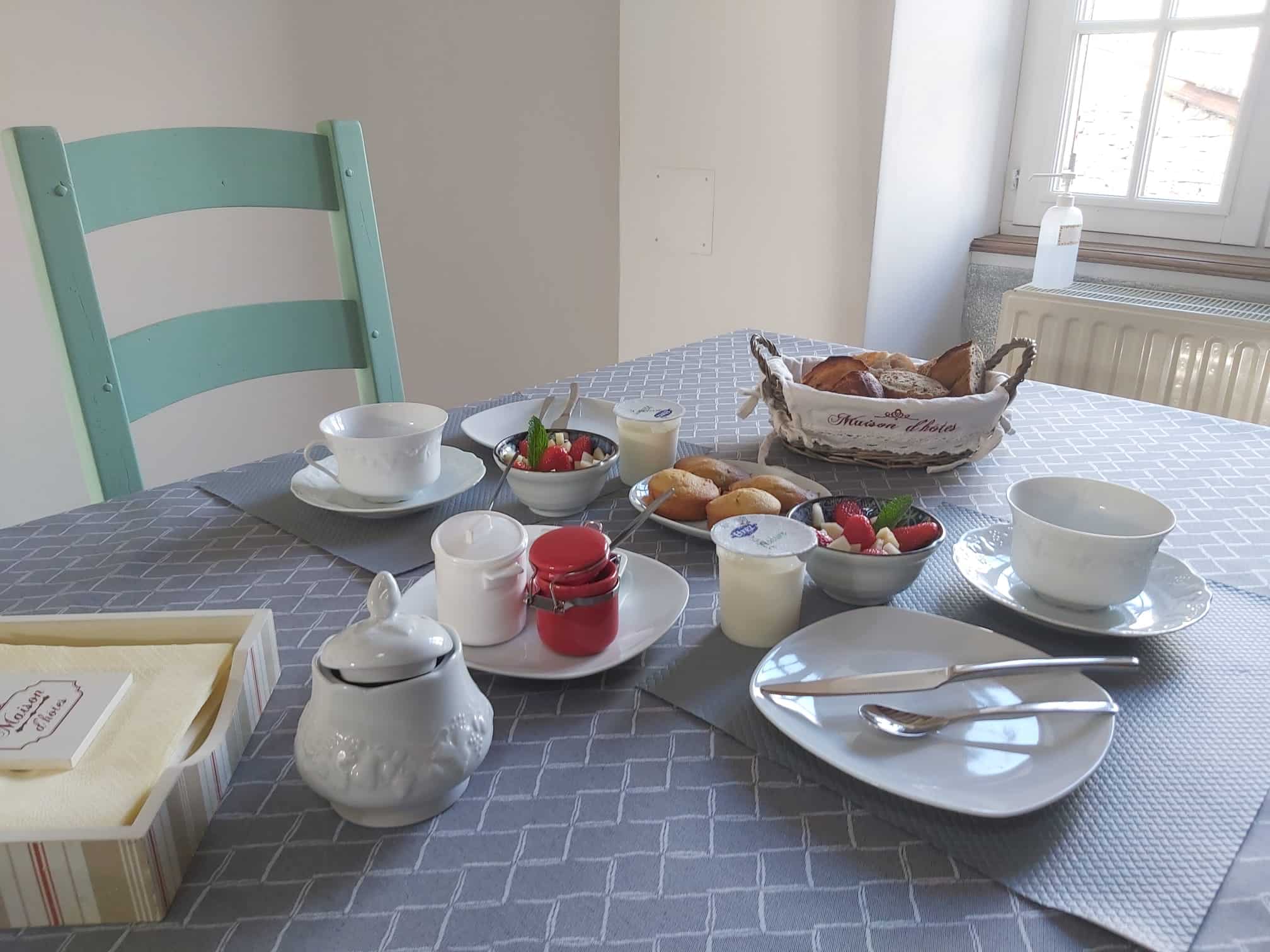 petit déjeuner à La Passiflore